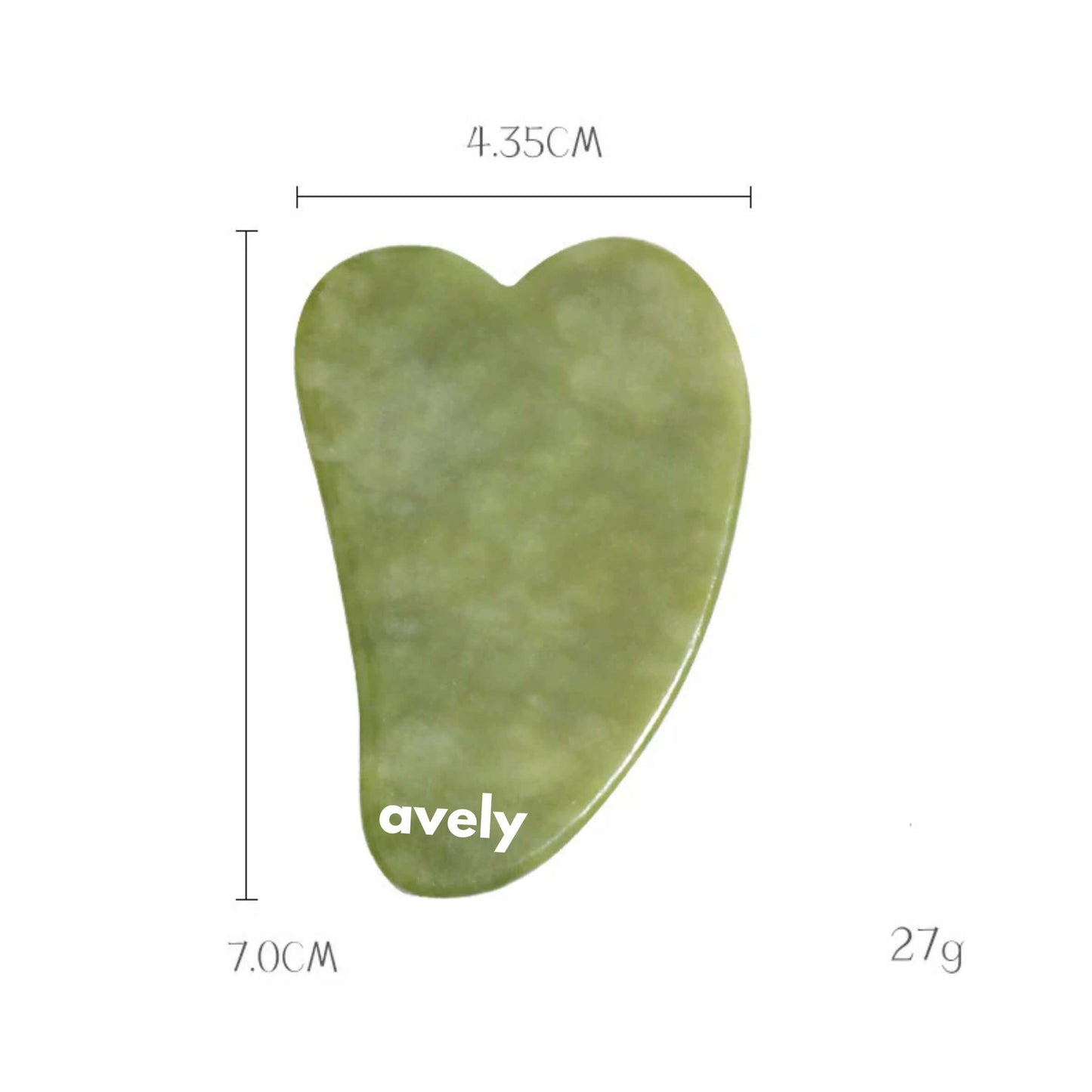 Avely Grönt Harmoni Jade Gua Sha-set