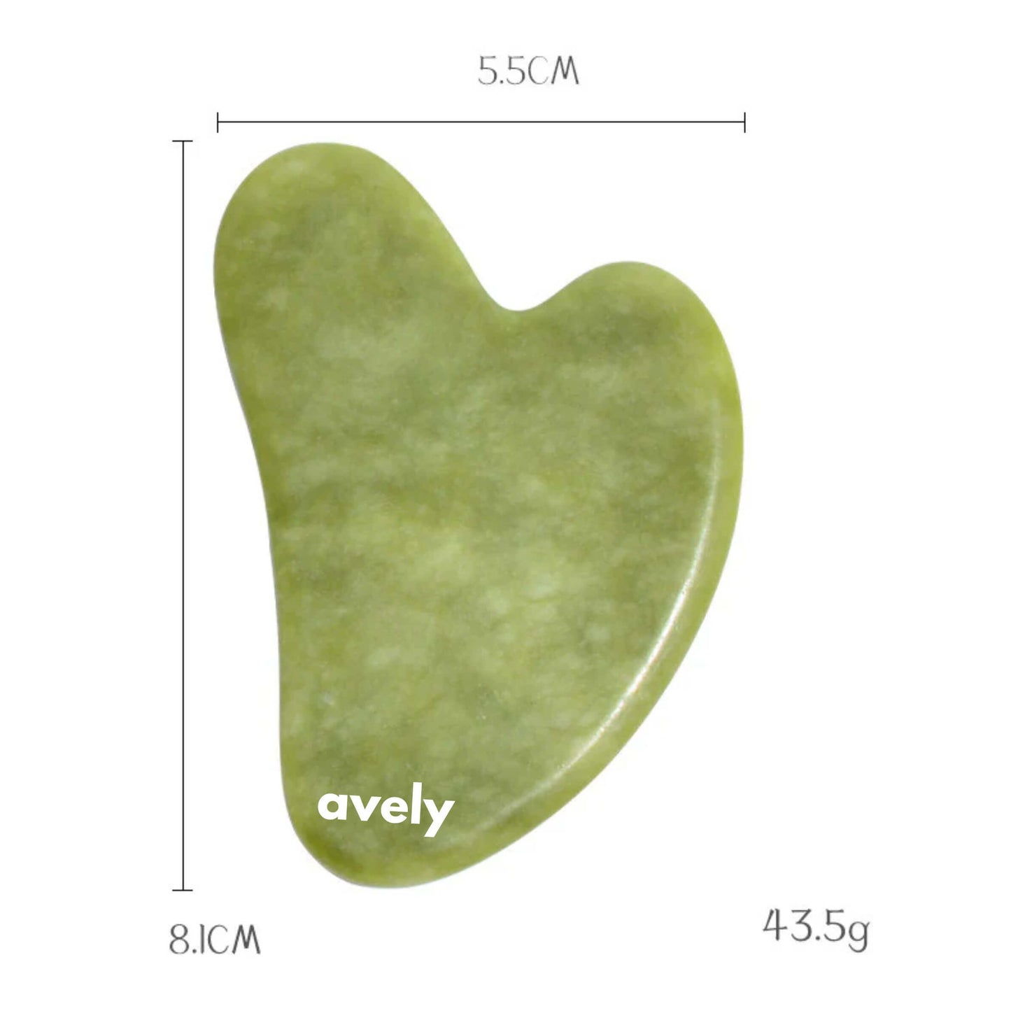 Avely Grönt Harmoni Jade Gua Sha-set