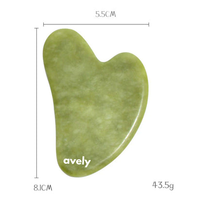 Avely Grönt Harmoni Jade Gua Sha-set