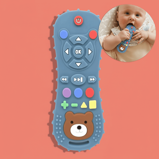 Teethmote - Remote Style Teether – Medical-Grade BPA-Free Silicone Teething Relief Toy