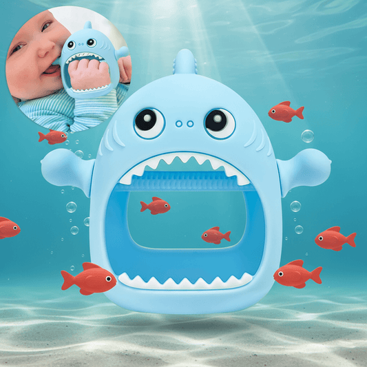 Sharky - Shark Baby Teether - Medical-Grade BPA-Free Silicone Teething Relief Toy