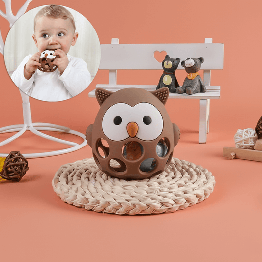 Hoot - Owl Baby Teether – Medical-Grade BPA-Free Silicone Teething Relief Toy