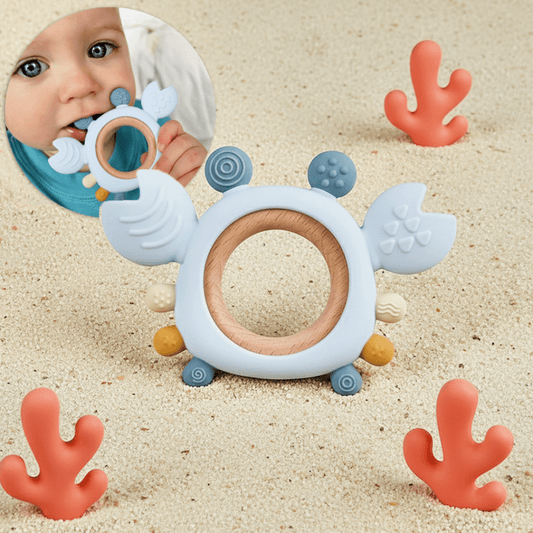 Claws - Crab Baby Teether – Medical-Grade BPA-Free Silicone Teething Relief Toy