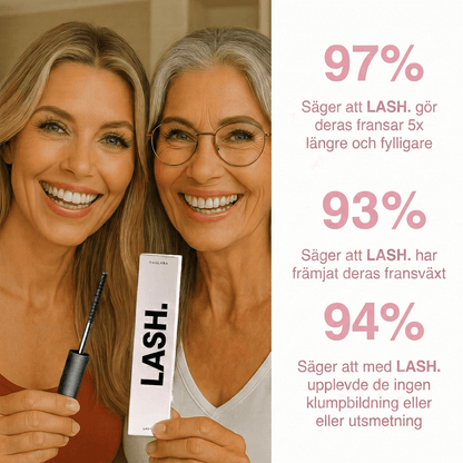 LASH. | Naturlig, förlängande och närande mascara (1+1 GRATIS)